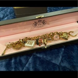 Juicy couture charm bracelet with charms